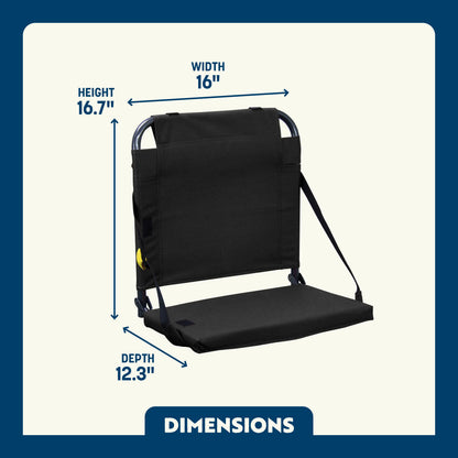 Ergonomic Back-Support BleacherBack - Choice 696 - Bleacher-Friendly Stadium Chair with Back Support Detail