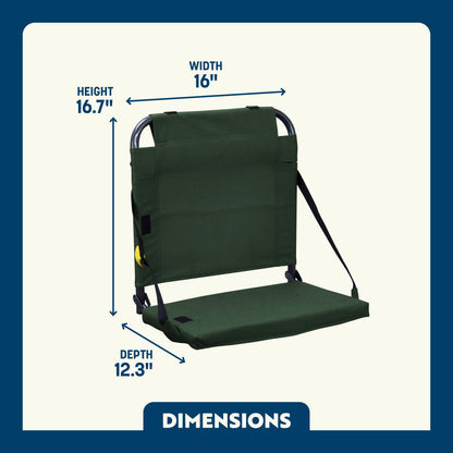 Ergonomic Back-Support BleacherBack - Choice 696 - Bleacher-Friendly Stadium Chair with Back Support Detail