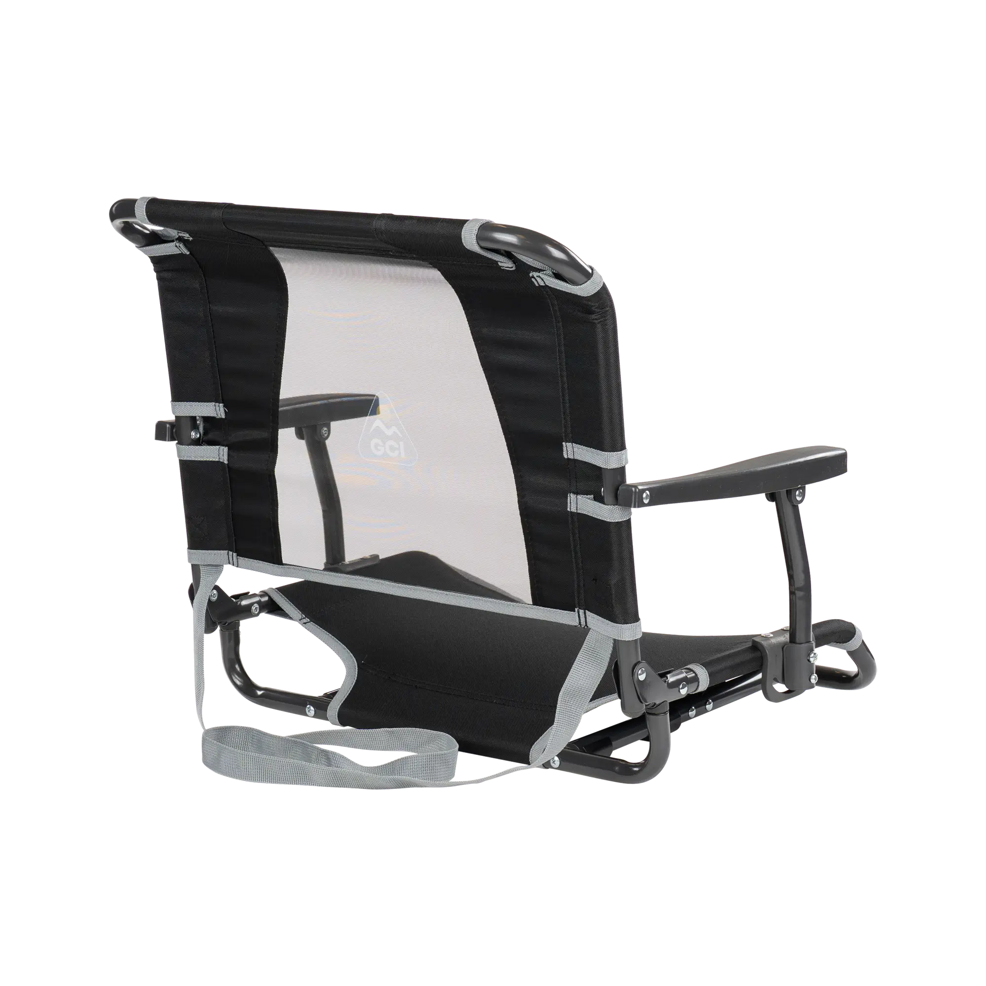 Ultra-Lightweight Big Comfort Stadium Chair with Armrests - Choice 465 - Bleacher-Friendly Stadium Chair with Back Support Detail