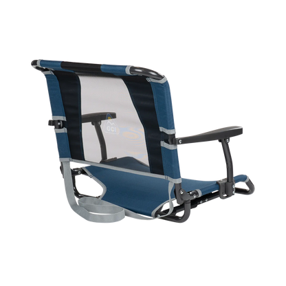Ultra-Lightweight Big Comfort Stadium Chair with Armrests - Choice 465 - Bleacher-Friendly Stadium Chair with Back Support Detail