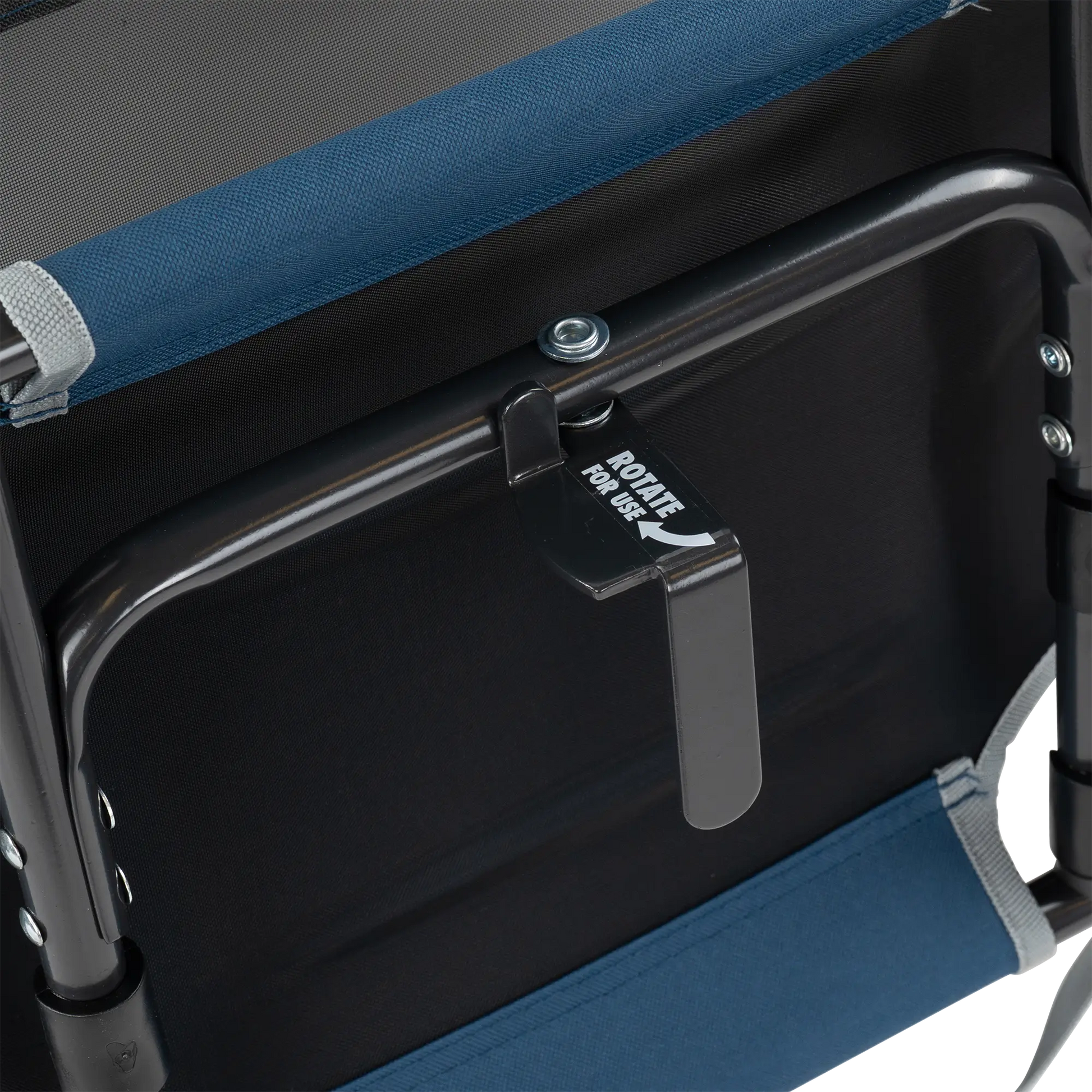 Ultra-Lightweight Big Comfort Stadium Chair with Armrests - Choice 465 - Bleacher-Friendly Stadium Chair with Back Support Detail