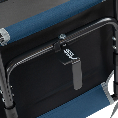 Ultra-Lightweight Big Comfort Stadium Chair with Armrests - Choice 465 - Bleacher-Friendly Stadium Chair with Back Support Detail