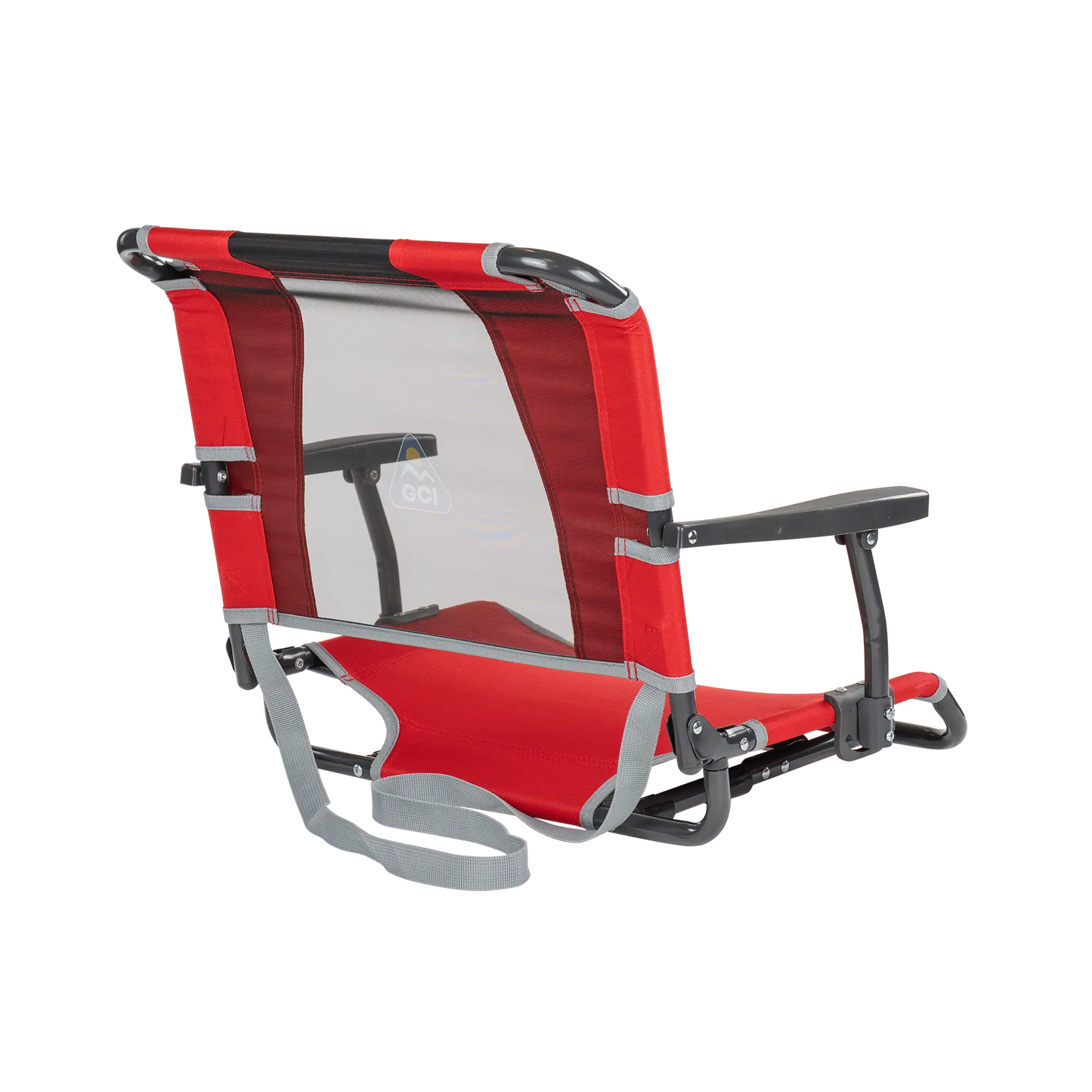 Ultra-Lightweight Big Comfort Stadium Chair with Armrests - Choice 465 - Bleacher-Friendly Stadium Chair with Back Support Detail