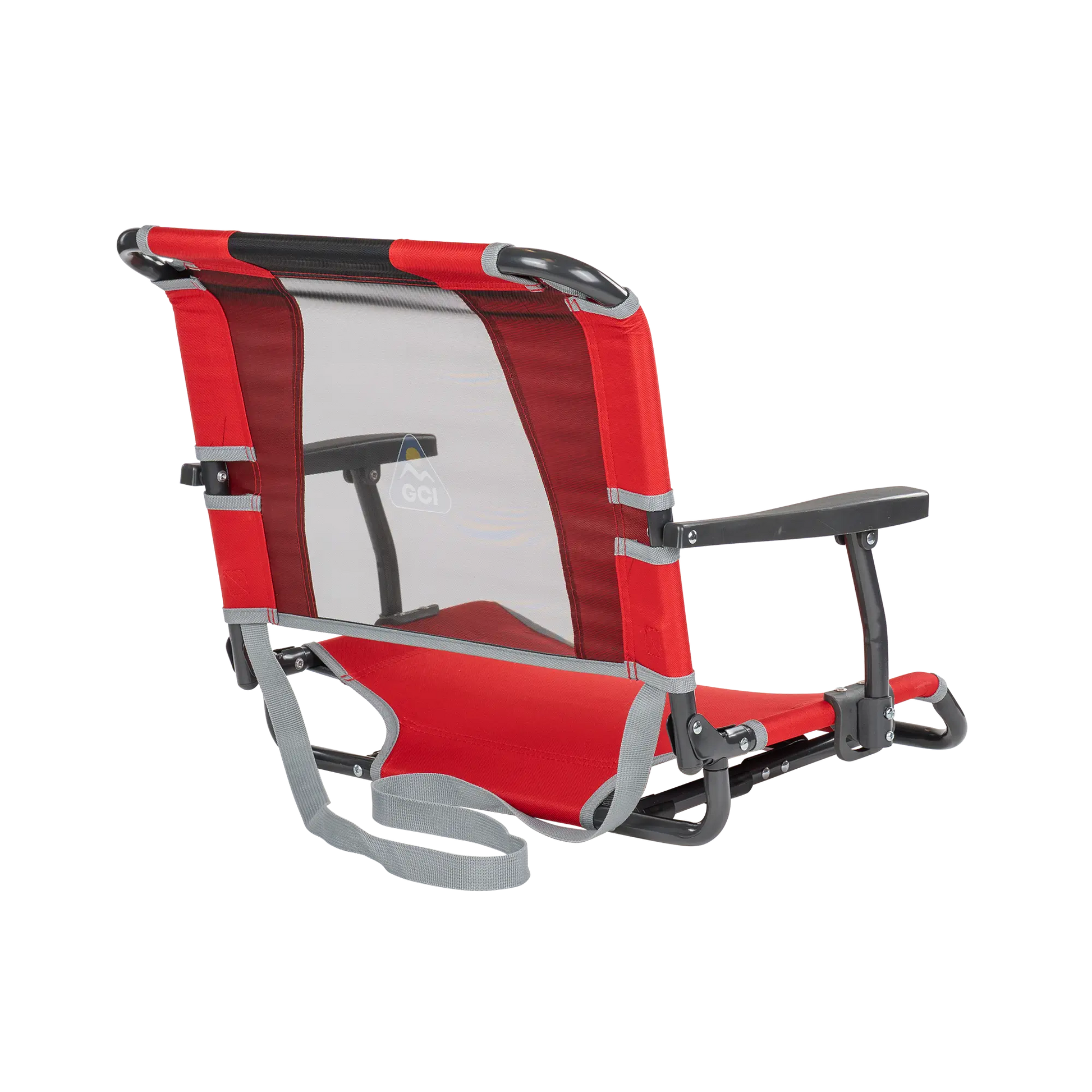 Ultra-Lightweight Big Comfort Stadium Chair with Armrests - Choice 465 - Bleacher-Friendly Stadium Chair with Back Support Detail