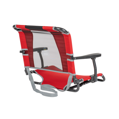 Ultra-Lightweight Big Comfort Stadium Chair with Armrests - Choice 465 - Bleacher-Friendly Stadium Chair with Back Support Detail