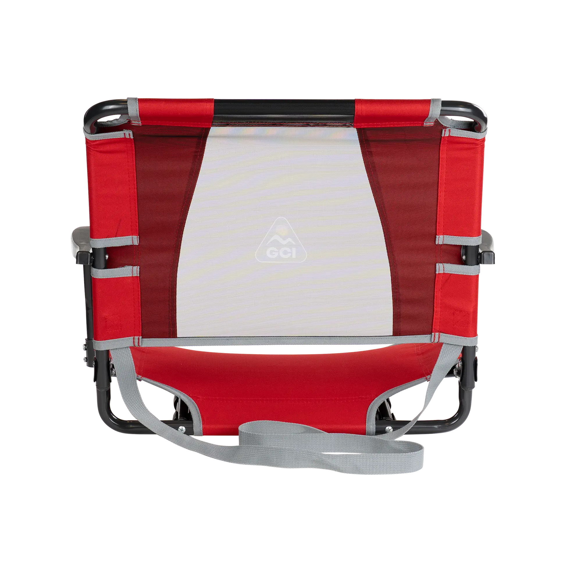 Ultra-Lightweight Big Comfort Stadium Chair with Armrests - Choice 465 - Bleacher-Friendly Stadium Chair with Back Support Detail