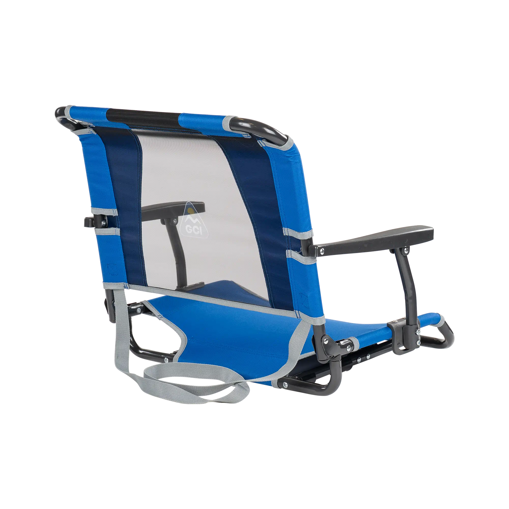 Ultra-Lightweight Big Comfort Stadium Chair with Armrests - Choice 465 - Bleacher-Friendly Stadium Chair with Back Support Detail