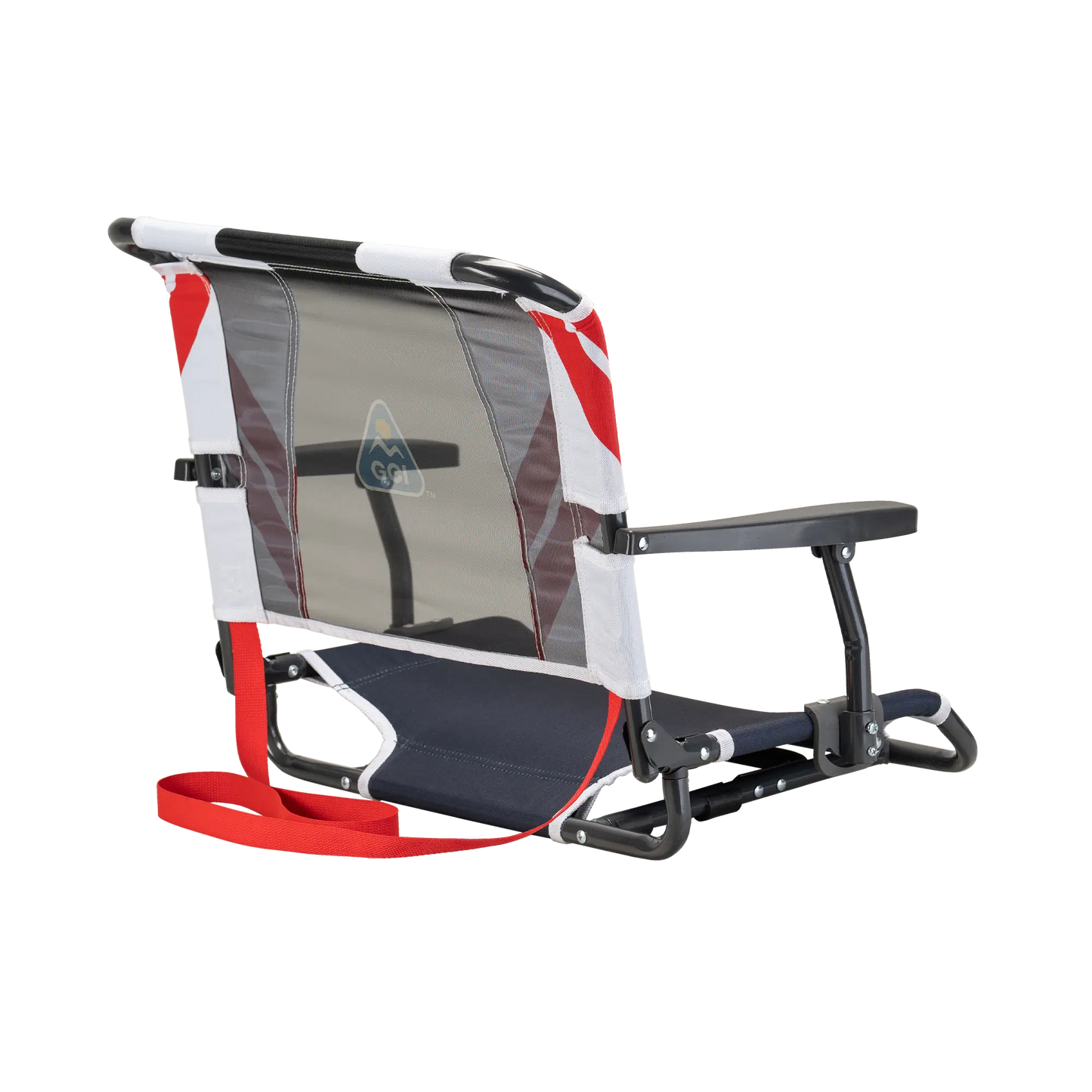 Ultra-Lightweight Big Comfort Stadium Chair with Armrests - Choice 465 - Bleacher-Friendly Stadium Chair with Back Support Detail