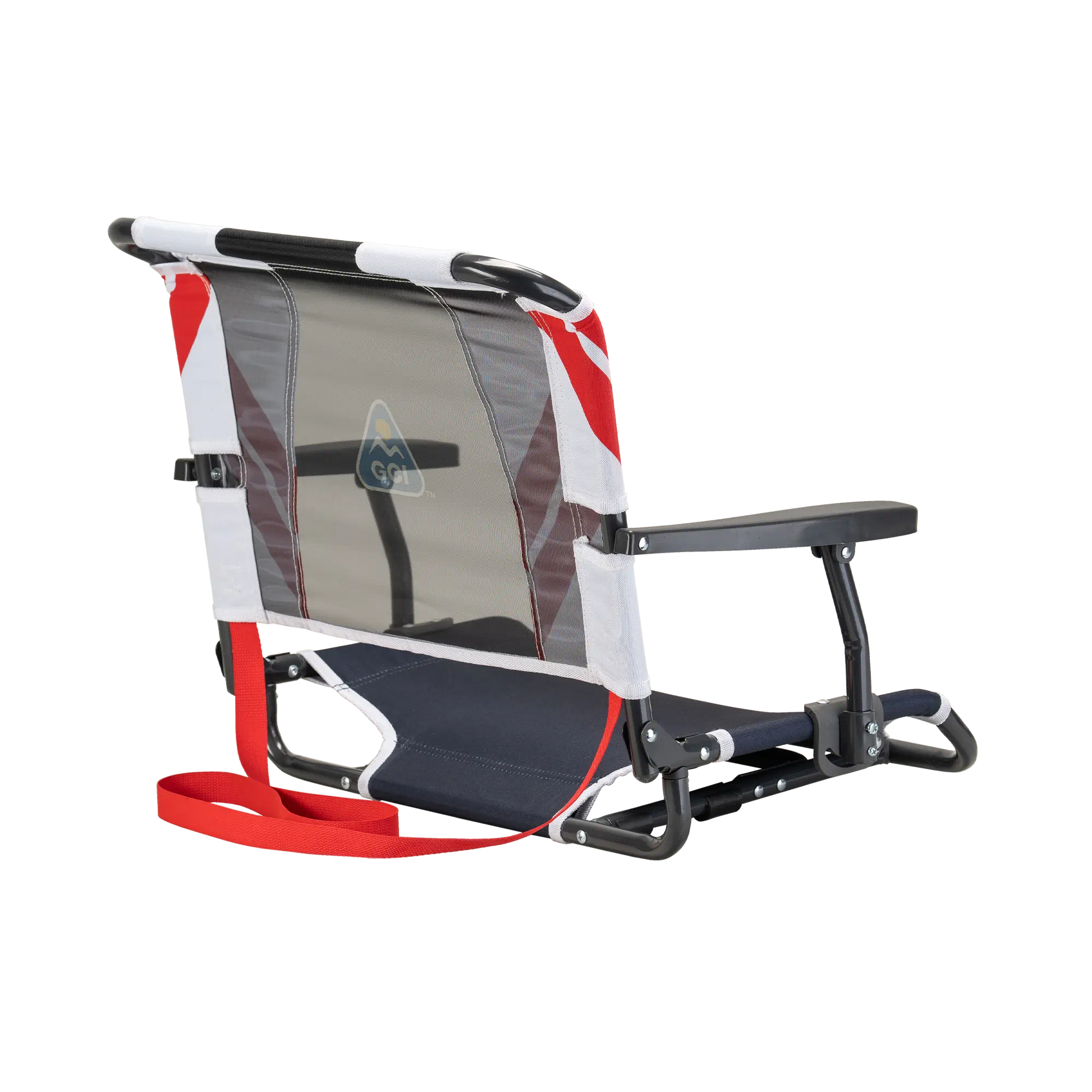 Ultra-Lightweight Big Comfort Stadium Chair with Armrests - Choice 465 - Bleacher-Friendly Stadium Chair with Back Support Detail