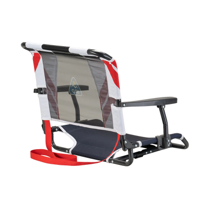 Ultra-Lightweight Big Comfort Stadium Chair with Armrests - Choice 465 - Bleacher-Friendly Stadium Chair with Back Support Detail