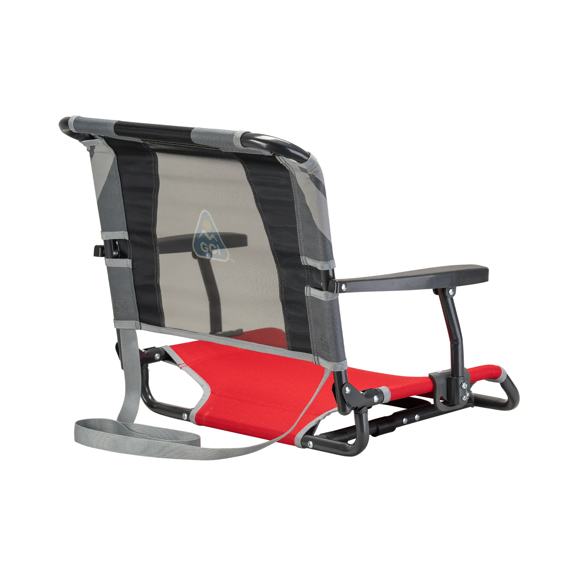 Ultra-Lightweight Big Comfort Stadium Chair with Armrests - Choice 465 - Bleacher-Friendly Stadium Chair with Back Support Detail