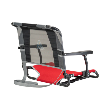 Ultra-Lightweight Big Comfort Stadium Chair with Armrests - Choice 465 - Bleacher-Friendly Stadium Chair with Back Support Detail