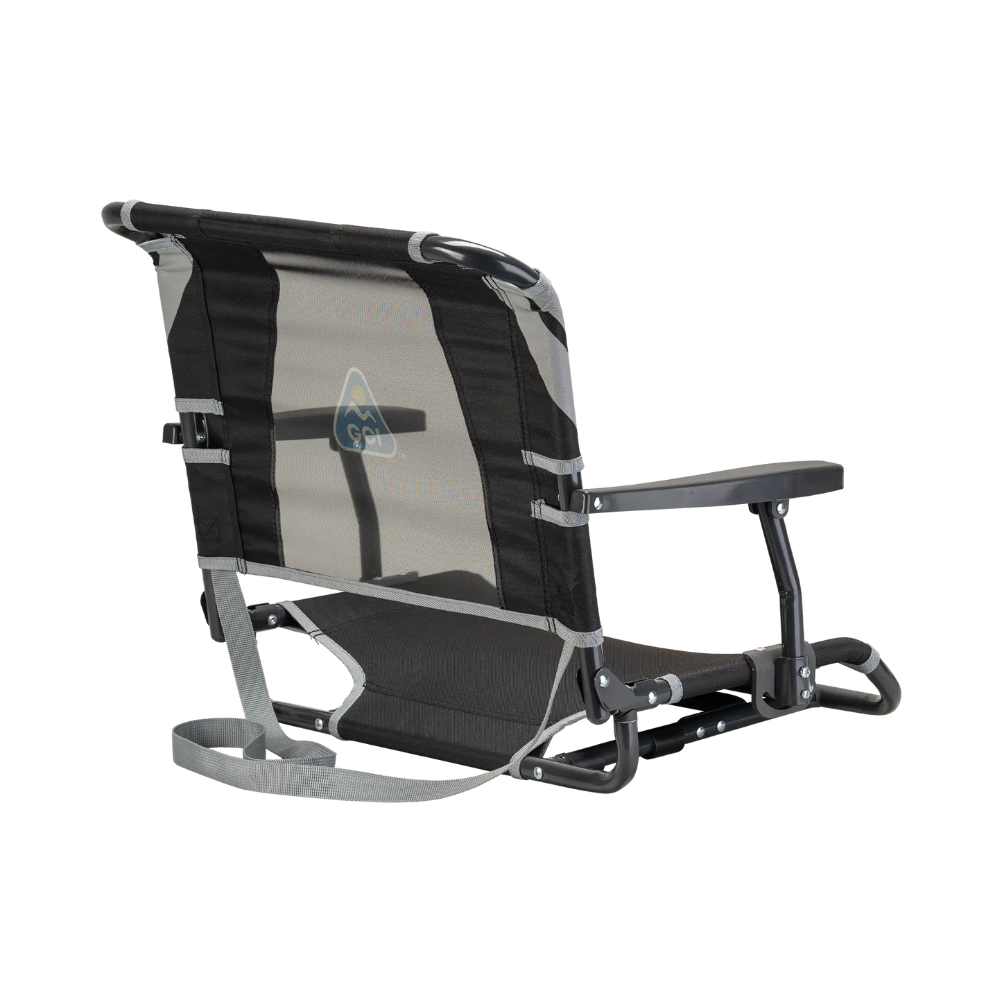 Ultra-Lightweight Big Comfort Stadium Chair with Armrests - Choice 465 - Bleacher-Friendly Stadium Chair with Back Support Detail