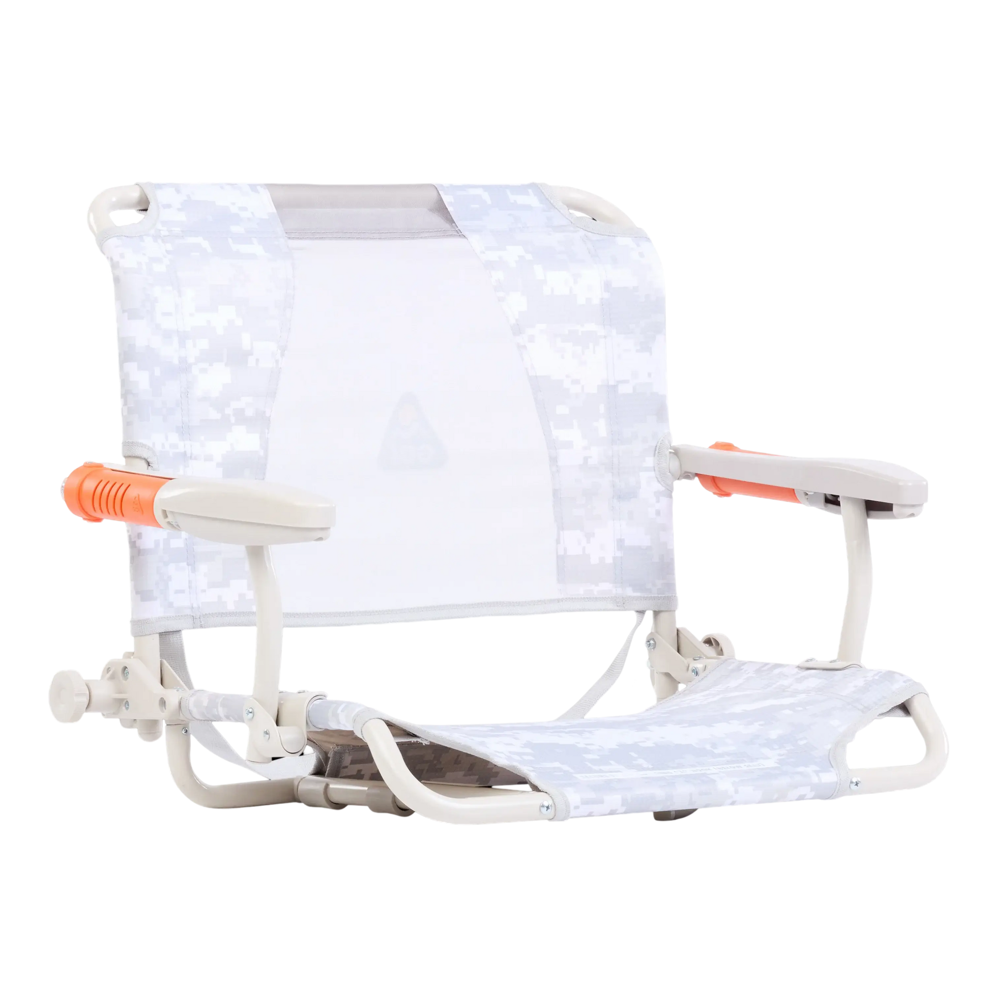 Premium All-Weather Stadium Rock-Cliner - Choice 540 - Freestyle Rocker Portable Outdoor Folding Chair - Snow Camo