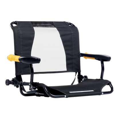 Premium All-Weather Stadium Rock-Cliner - Choice 540 - Freestyle Rocker Portable Outdoor Folding Chair - Dark Charcoal