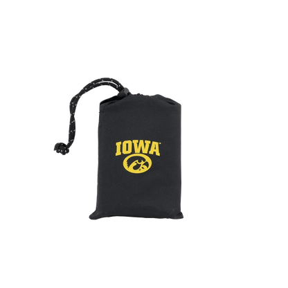 Ergonomic Back-Support College V Seat Inflatable Stadium Cushion - Iowa Hawkeyes - Choice 157 - Grandstand Cushion Seat with Secure Under-Bench Hooks Detail