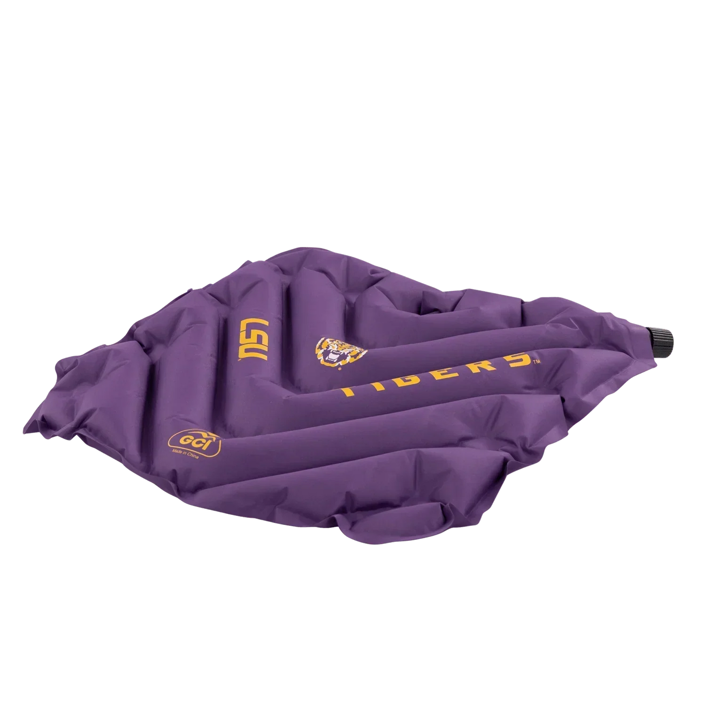 Ergonomic Back-Support College V Seat Inflatable Stadium Cushion - LSU Tigers - Choice 762 - Bleacher-Friendly Stadium Chair with Back Support Detail