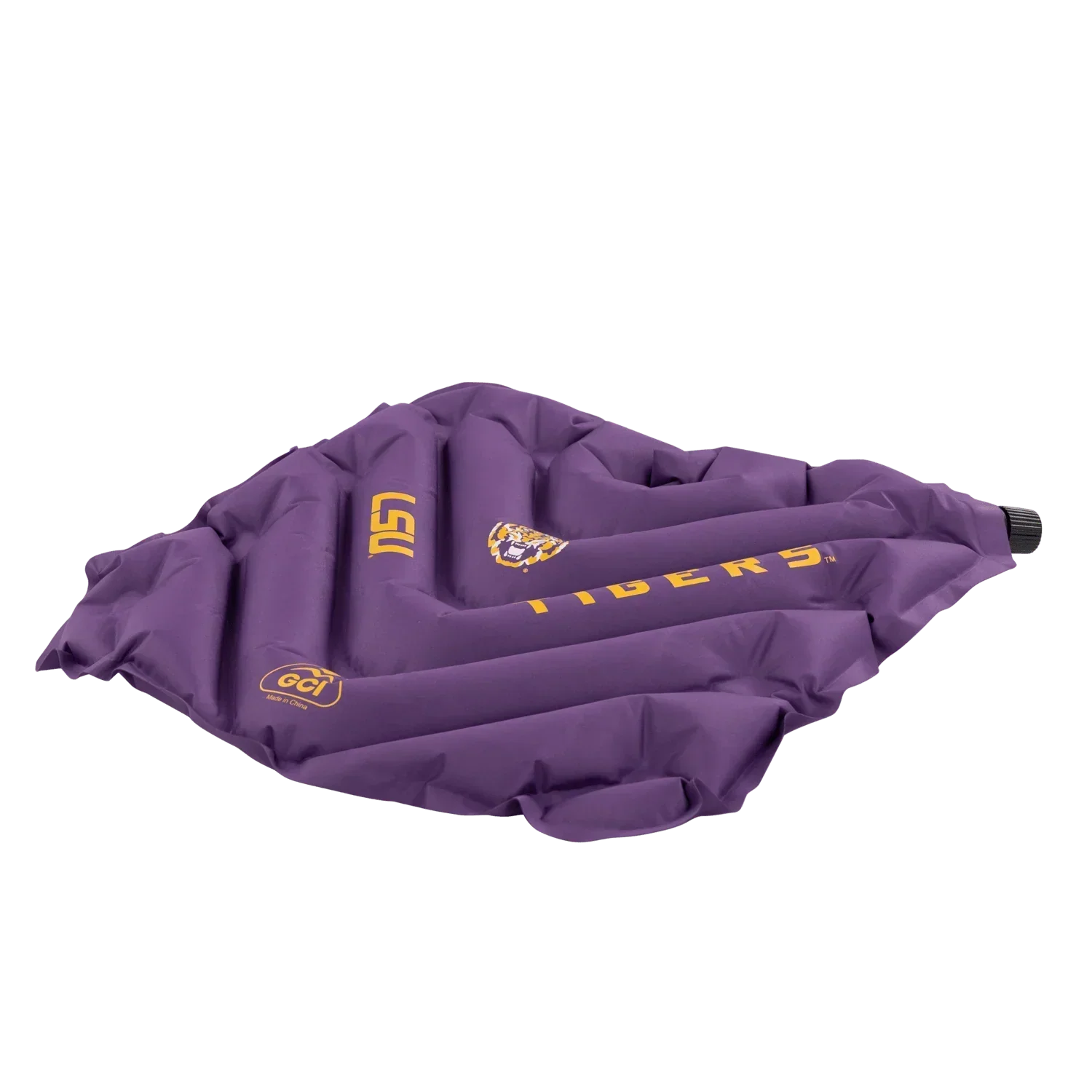 Ergonomic Back-Support College V Seat Inflatable Stadium Cushion - LSU Tigers - Choice 762 - Bleacher-Friendly Stadium Chair with Back Support Detail