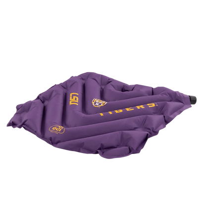 Ergonomic Back-Support College V Seat Inflatable Stadium Cushion - LSU Tigers - Choice 762 - Bleacher-Friendly Stadium Chair with Back Support Detail