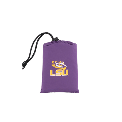 Ergonomic Back-Support College V Seat Inflatable Stadium Cushion - LSU Tigers - Choice 762 - Bleacher-Friendly Stadium Chair with Back Support Detail