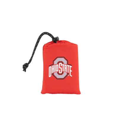 Ultra-Lightweight College V Seat Inflatable Stadium Cushion - Ohio State Buckeyes - Choice 778 - Bleacher-Friendly Stadium Chair with Back Support Detail