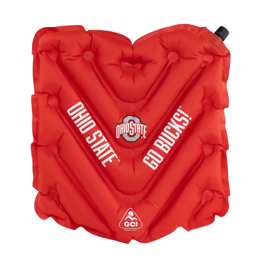 Ultra-Lightweight College V Seat Inflatable Stadium Cushion - Ohio State Buckeyes - Choice 778 - Bleacher-Friendly Stadium Chair with Back Support - Default Title