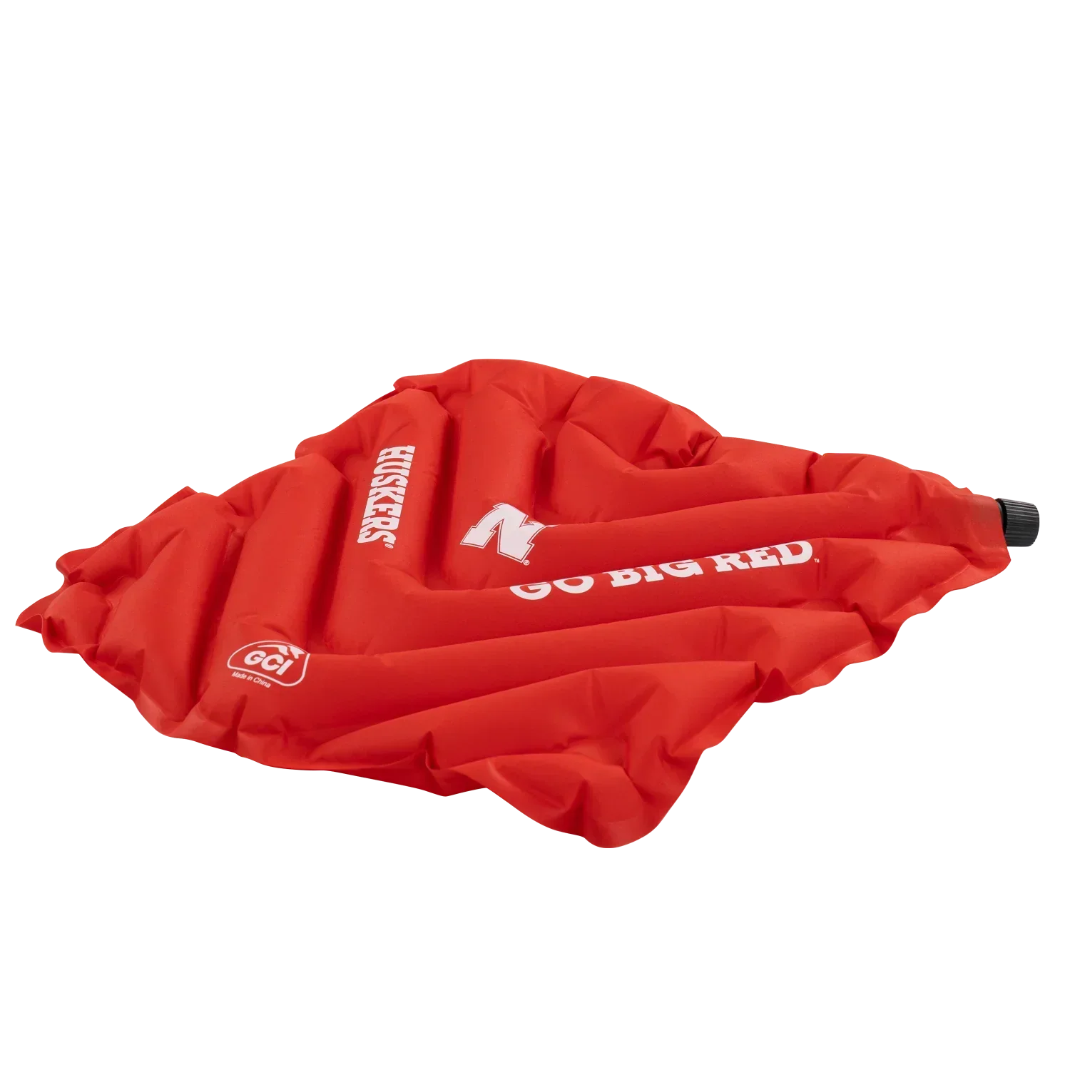 Secure-Hook College V Seat Inflatable Stadium Cushion - Nebraska Cornhuskers - Choice 277 - Ergonomic Portable Stadium Seat for Sports Events Detail