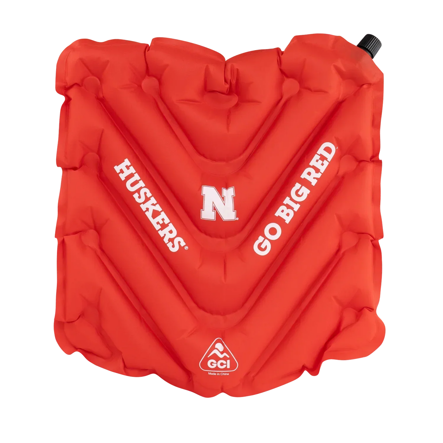 Secure-Hook College V Seat Inflatable Stadium Cushion - Nebraska Cornhuskers - Choice 277 - Ergonomic Portable Stadium Seat for Sports Events - Default Title