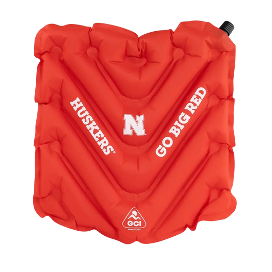 Secure-Hook College V Seat Inflatable Stadium Cushion - Nebraska Cornhuskers - Choice 277 - Ergonomic Portable Stadium Seat for Sports Events - Default Title
