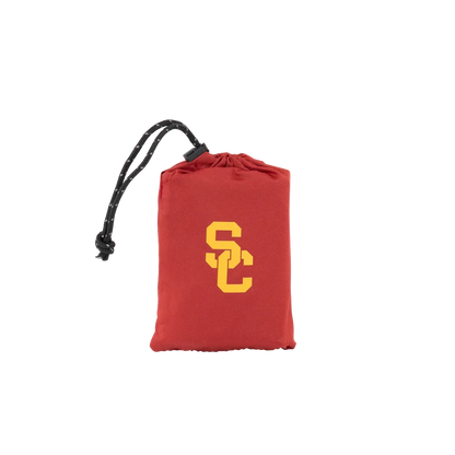 Ultra-Lightweight College V Seat Inflatable Stadium Cushion - USC Trojans - Choice 523 - Lightweight Folding Bleacher Chair with Cushioning Detail