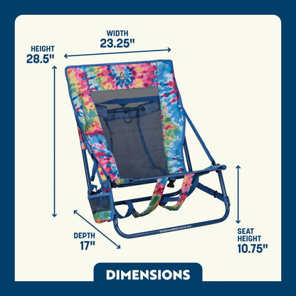 Sand-Friendly Everywhere Chair 2 - Choice 656 - Portable Heavy-Duty Low Boy Chair for Ocean Side Detail