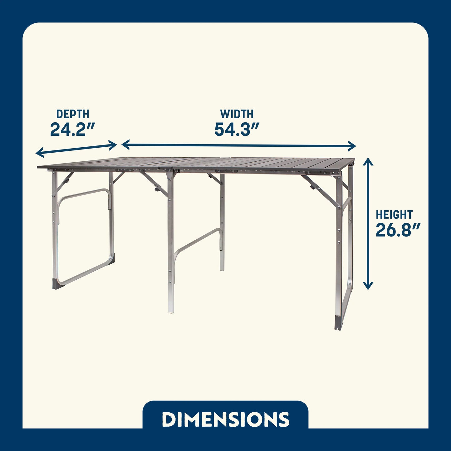 Slim-Fold Slim-Fold Table - Choice 196 - Slim-Fold Outdoor Cook Station with Storage Shelves Detail