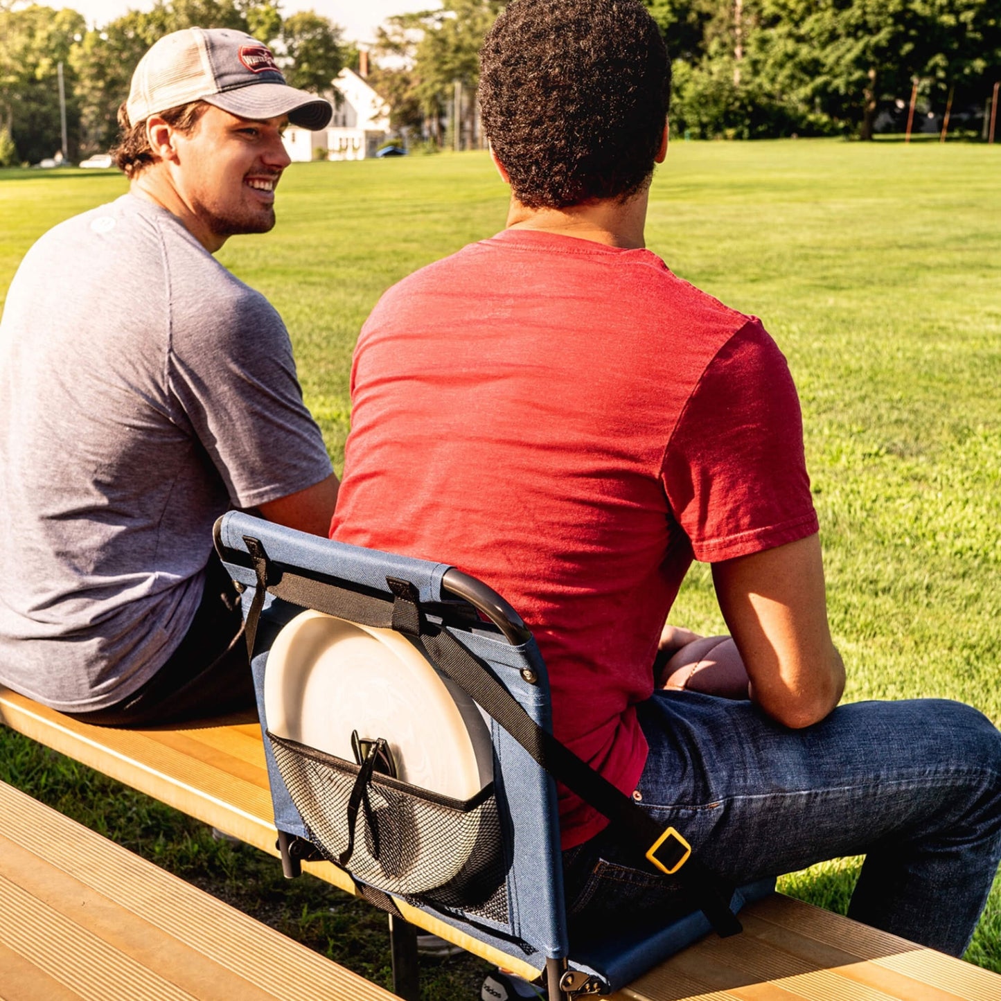 Ergonomic Back-Support BleacherBack - Choice 696 - Bleacher-Friendly Stadium Chair with Back Support Detail