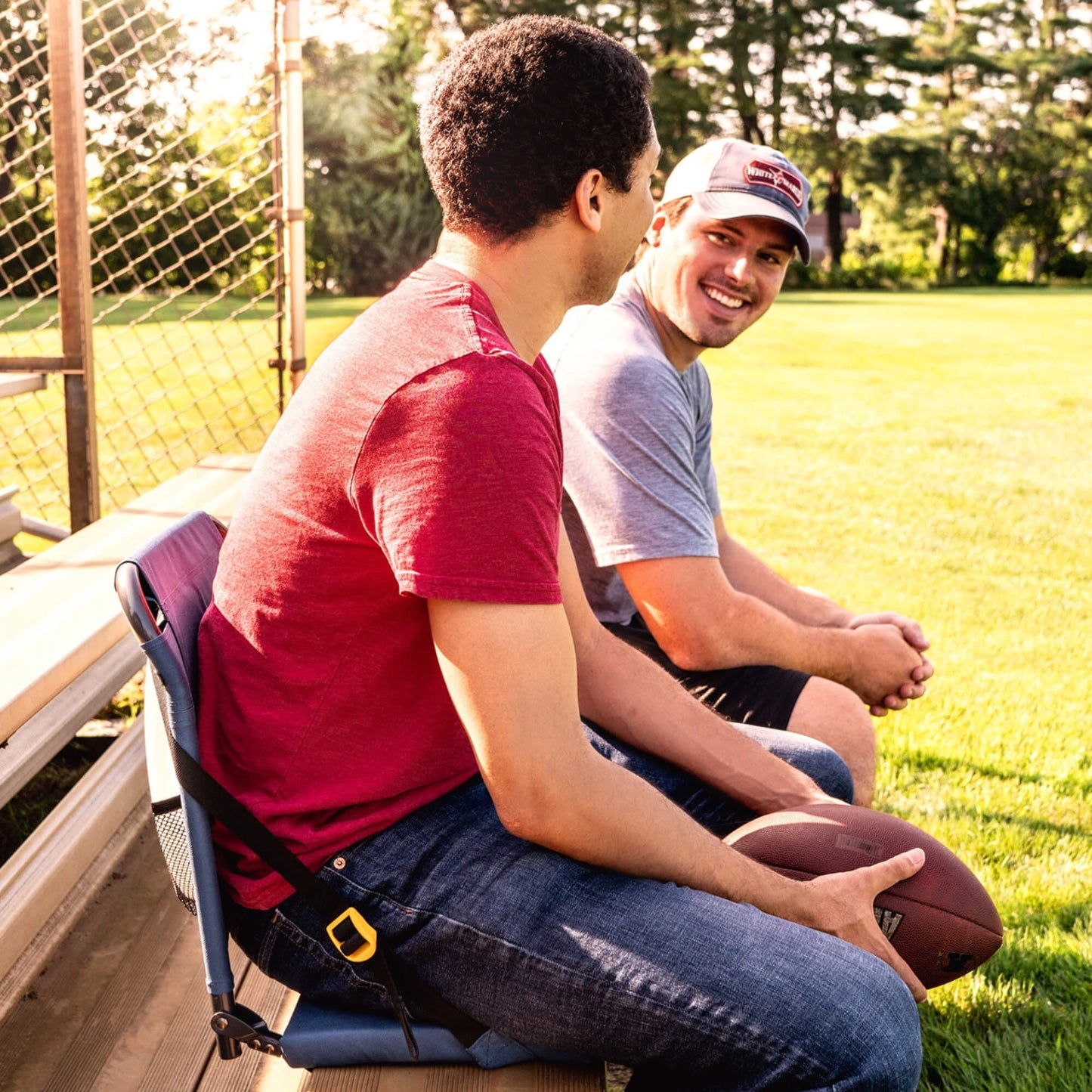 Ergonomic Back-Support BleacherBack - Choice 696 - Bleacher-Friendly Stadium Chair with Back Support Detail