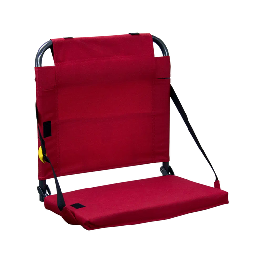 Ergonomic Back-Support BleacherBack - Choice 696 - Bleacher-Friendly Stadium Chair with Back Support - Red
