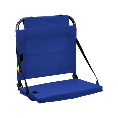 Ergonomic Back-Support BleacherBack - Choice 696 - Bleacher-Friendly Stadium Chair with Back Support - Royal Blue