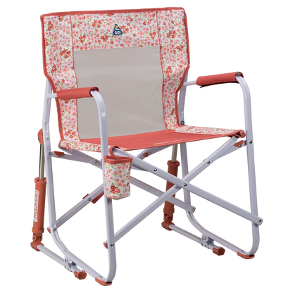 Premium All-Weather Freestyle Rocker - Choice 711 - Freestyle Rocker Portable Outdoor Folding Chair - Pink Sundress