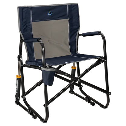 Premium All-Weather Freestyle Rocker - Choice 711 - Freestyle Rocker Portable Outdoor Folding Chair - Indigo