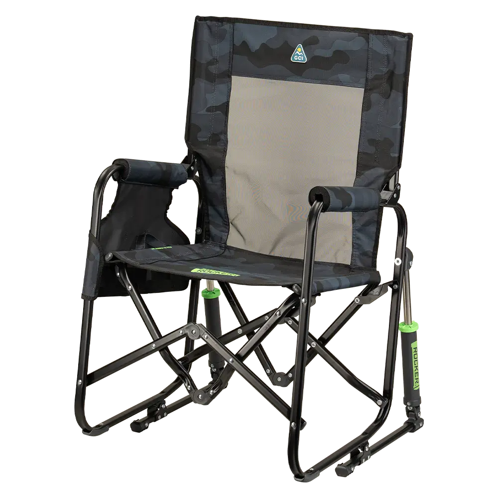 Heavy-Duty Freestyle Stowaway Rocker - Choice 794 - Patented Spring-Action Rocking Chair for Camping Detail
