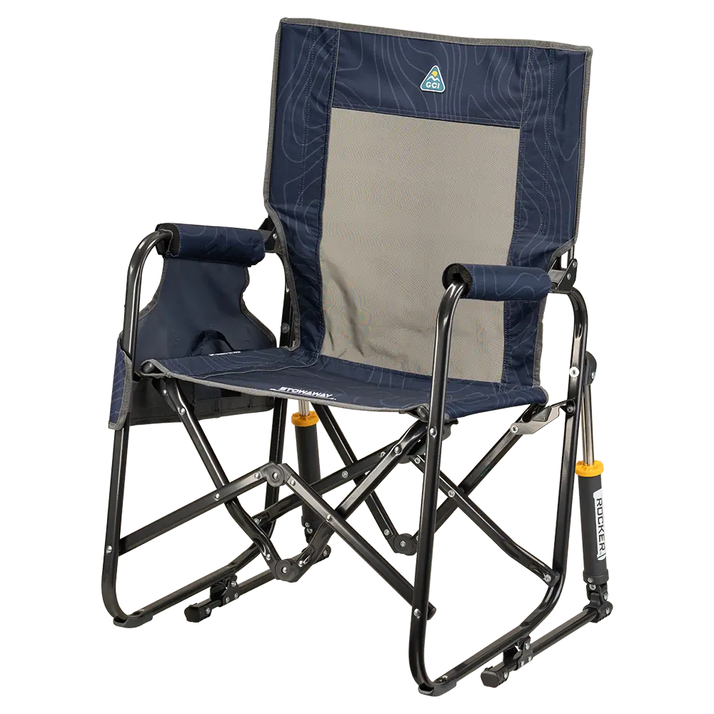 Heavy-Duty Freestyle Stowaway Rocker - Choice 794 - Patented Spring-Action Rocking Chair for Camping Detail