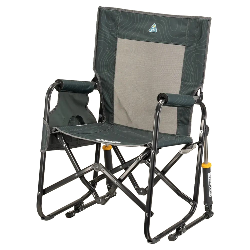 Heavy-Duty Freestyle Stowaway Rocker - Choice 794 - Patented Spring-Action Rocking Chair for Camping Detail