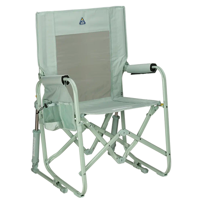 Heavy-Duty Freestyle Stowaway Rocker - Choice 794 - Patented Spring-Action Rocking Chair for Camping - Pastel Green
