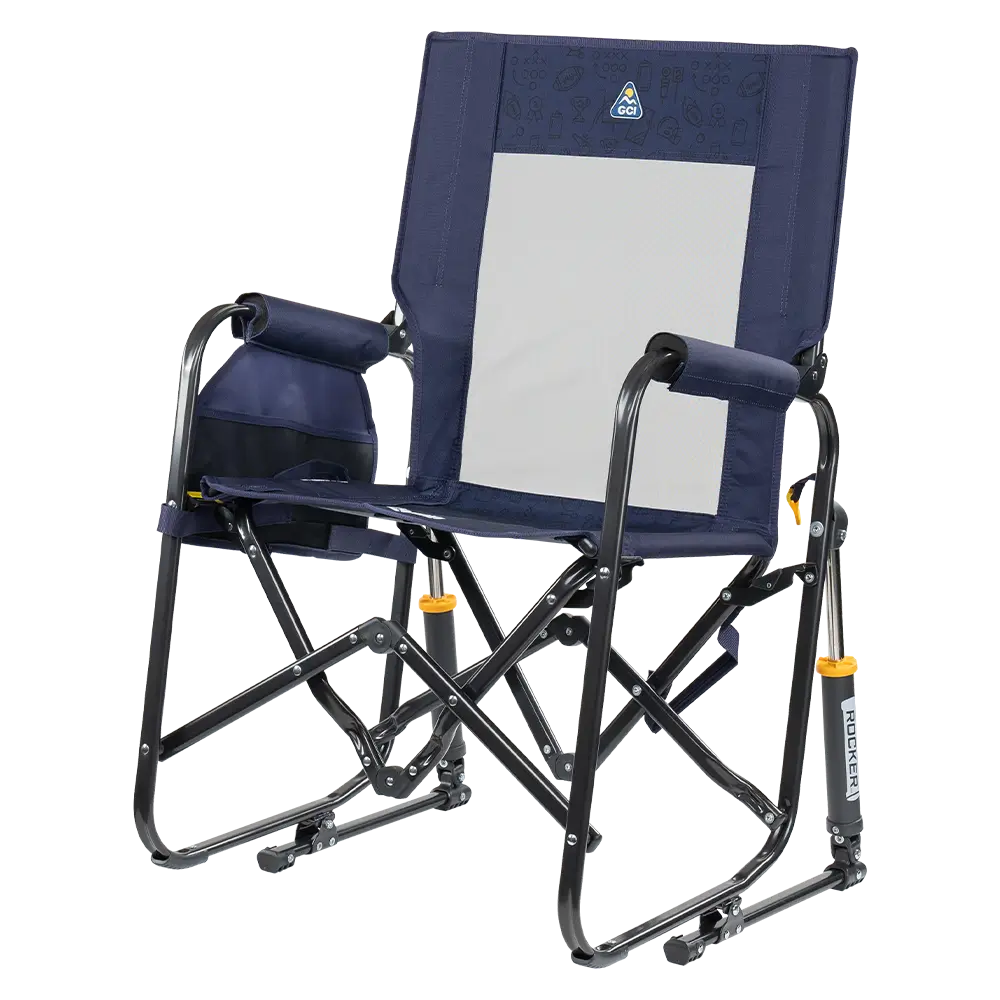 Heavy-Duty Freestyle Stowaway Rocker - Choice 794 - Patented Spring-Action Rocking Chair for Camping Detail