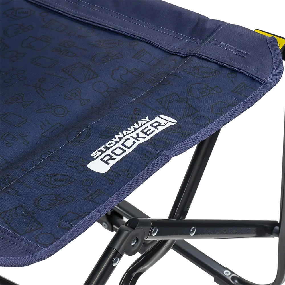 Heavy-Duty Freestyle Stowaway Rocker - Choice 794 - Patented Spring-Action Rocking Chair for Camping Detail