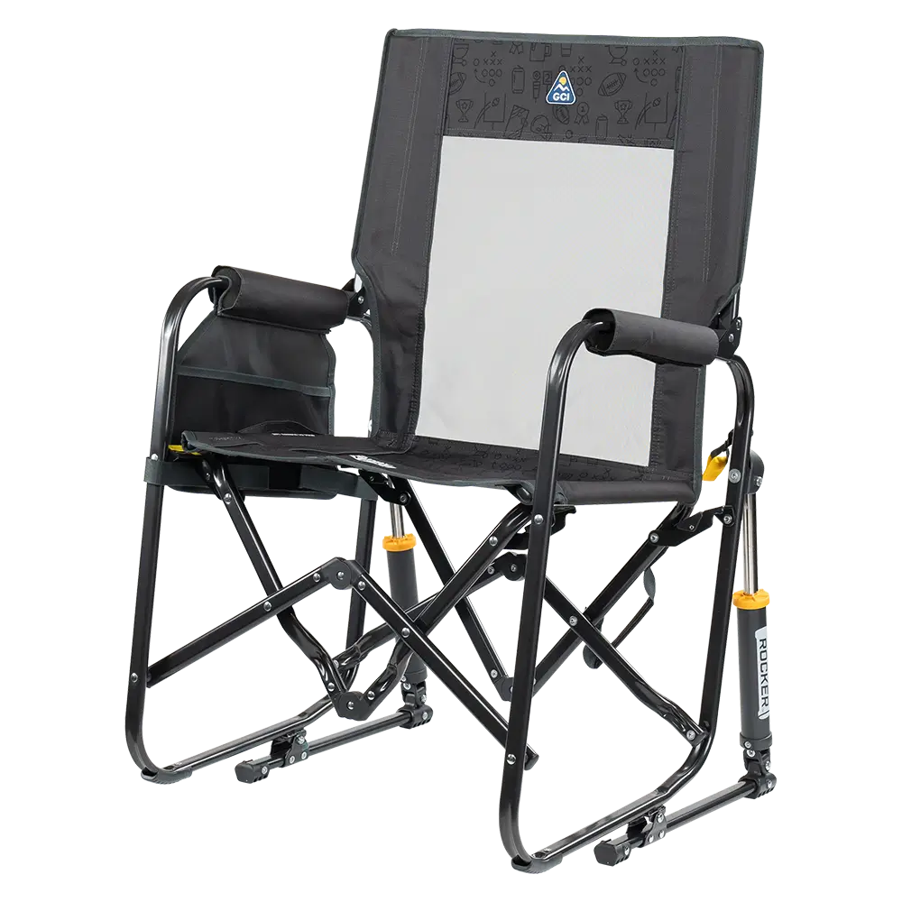 Heavy-Duty Freestyle Stowaway Rocker - Choice 794 - Patented Spring-Action Rocking Chair for Camping Detail