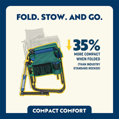 Heavy-Duty Freestyle Stowaway Rocker - Choice 794 - Patented Spring-Action Rocking Chair for Camping Detail