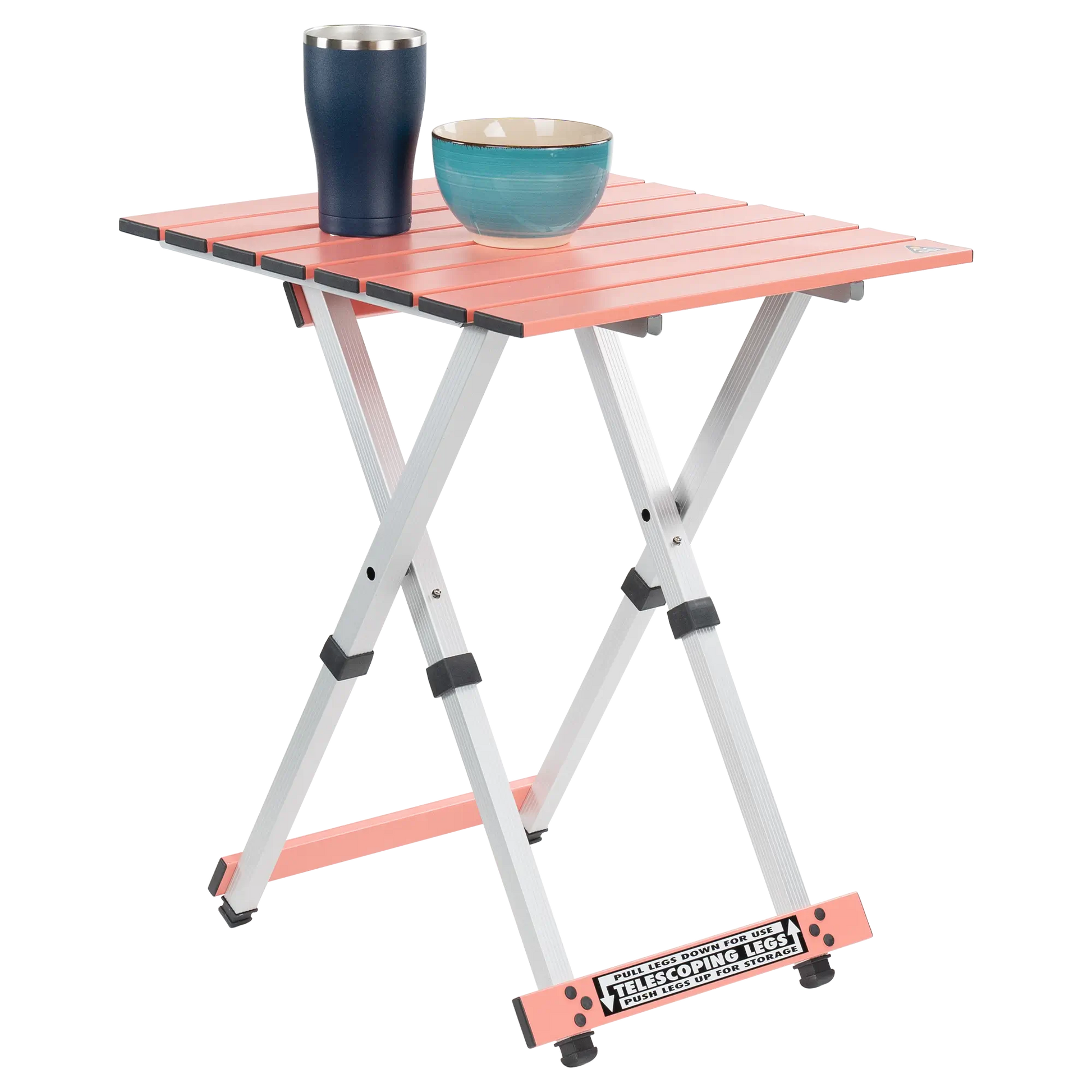 Heavy-Duty Grilling Compact Camp Table 20 - Choice 513 - Slim-Fold Outdoor Cook Station with Storage Shelves Detail