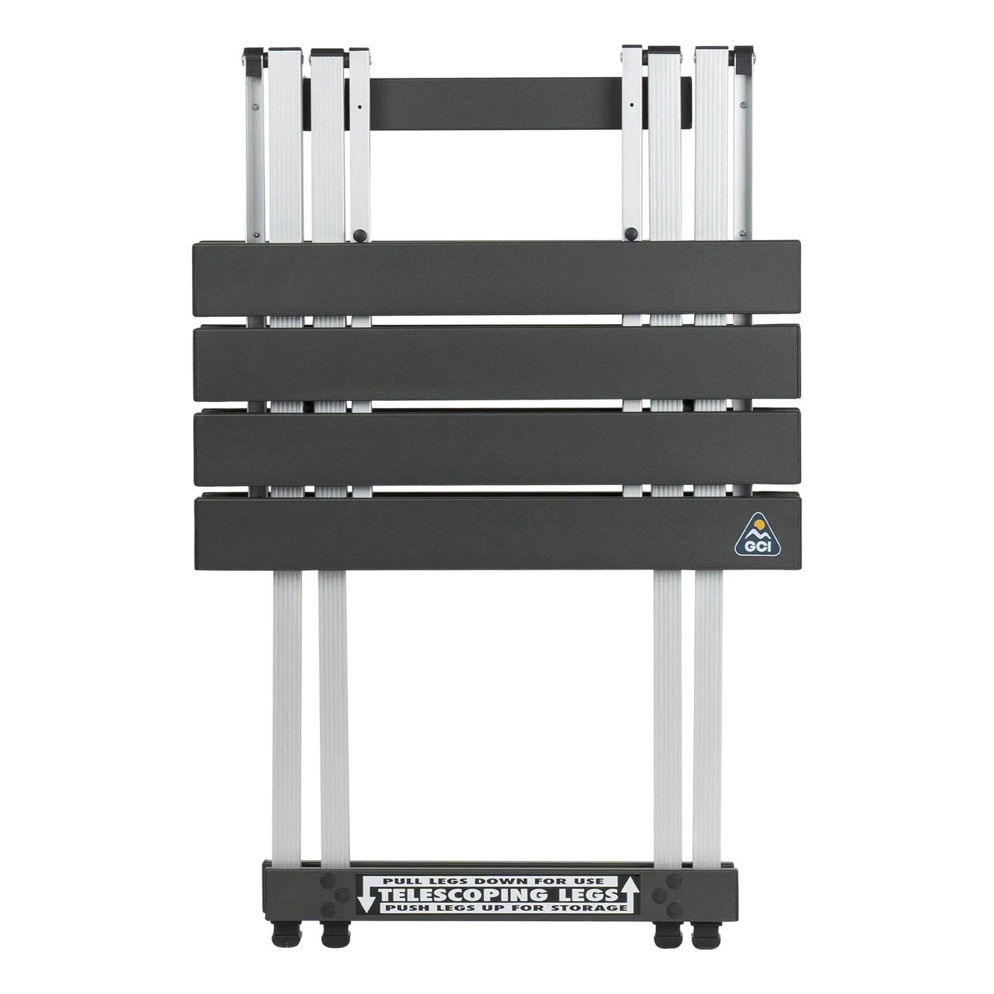 Heavy-Duty Grilling Compact Camp Table 20 - Choice 513 - Slim-Fold Outdoor Cook Station with Storage Shelves Detail