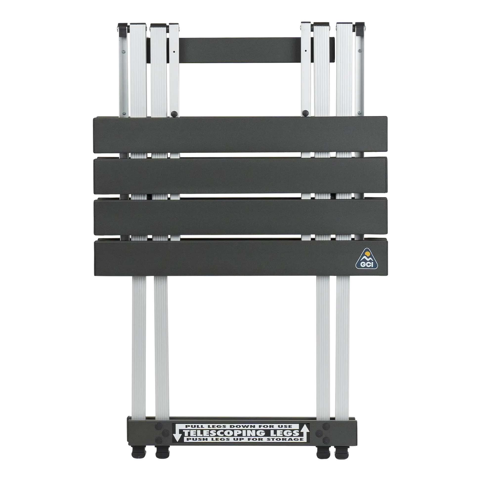 Heavy-Duty Grilling Compact Camp Table 20 - Choice 513 - Slim-Fold Outdoor Cook Station with Storage Shelves Detail