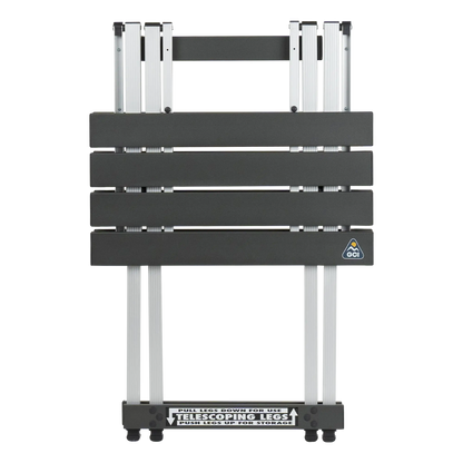 Heavy-Duty Grilling Compact Camp Table 20 - Choice 513 - Slim-Fold Outdoor Cook Station with Storage Shelves Detail